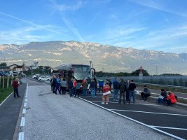 Rast oberhalb der Bozener Ebene